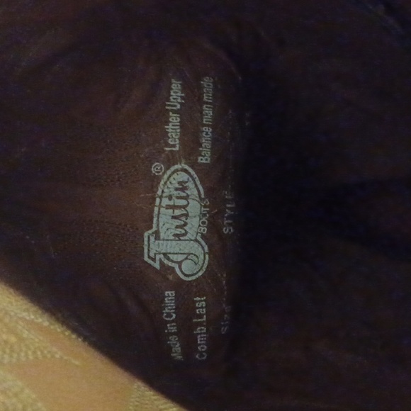 Justin Cowboy boots - Picture 4 of 5